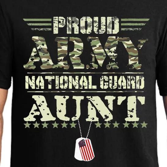 Proud Army National Guard Aunt USA Military Veteran Pajama Set