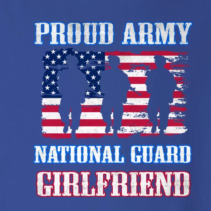 Proud Army National Guard Friend Vintage Military Army Funny Gift Toddler Long Sleeve Shirt