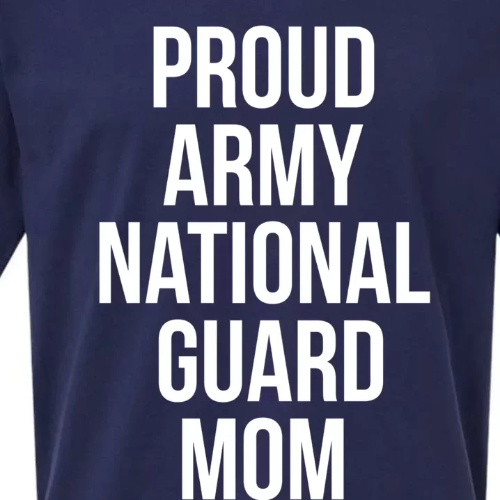 Proud Army National Guard Mom Gift Sueded Cloud Jersey T-Shirt