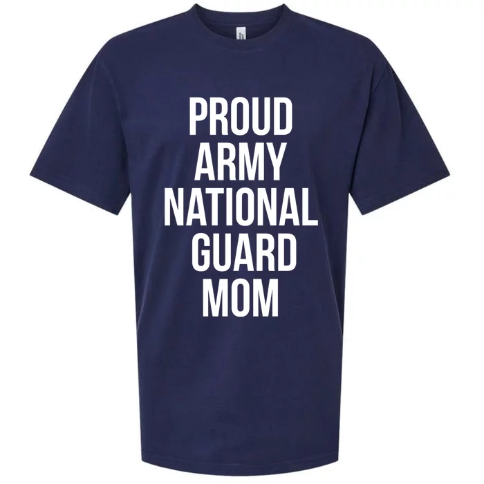 Proud Army National Guard Mom Gift Sueded Cloud Jersey T-Shirt