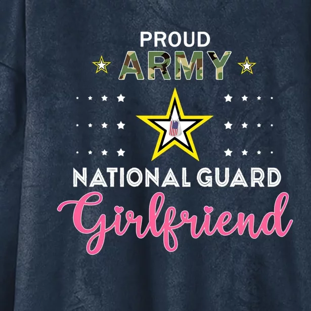 Proud Army National Guard Friend Pride Cute Gift Hooded Wearable Blanket