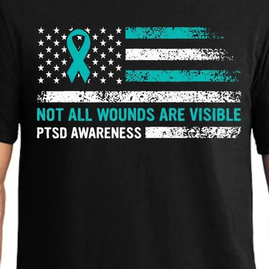 Ptsd Awareness Not All Wounds Are Visible For Veteran Pajama Set