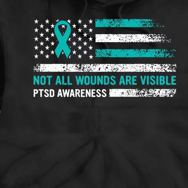 Ptsd Awareness Not All Wounds Are Visible For Veteran Tie Dye Hoodie