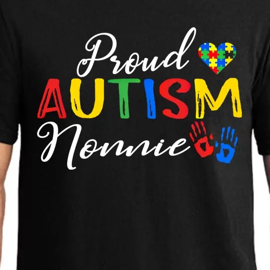 Proud Autism Nonnie Autism Awareness Month Autistic Support Great Gift Pajama Set