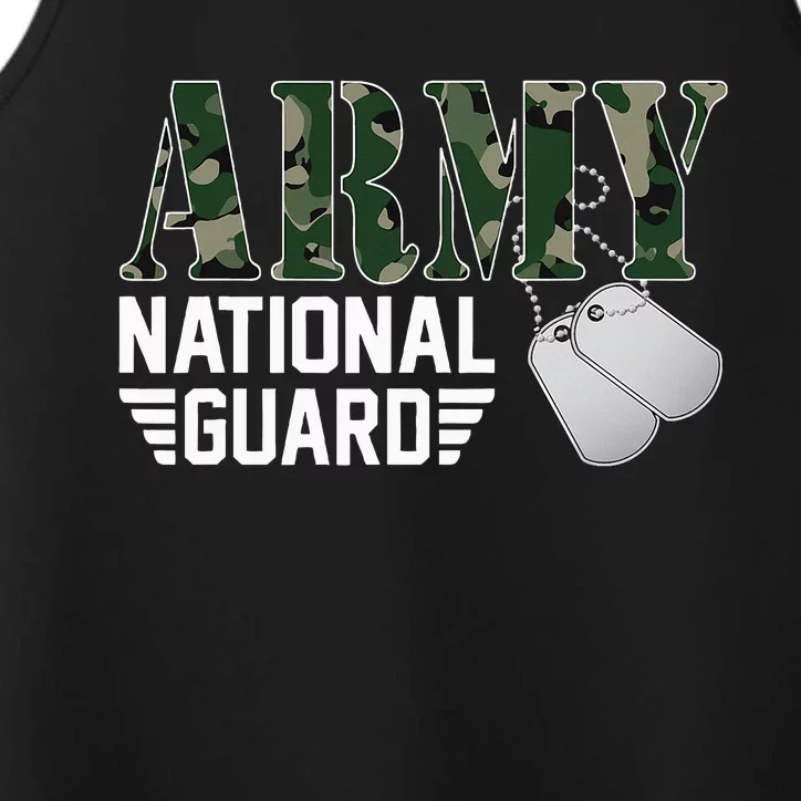 Proud Army National Guard Military Family Veteran Army Performance Tank