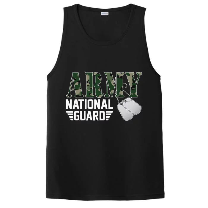 Proud Army National Guard Military Family Veteran Army Performance Tank