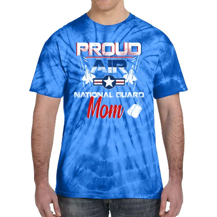 Proud Air National Guard Mom Air Force Veterans Day Gift Tie-Dye T-Shirt