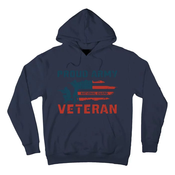 Proud Army National Guard US Army Veteran Day Tall Hoodie