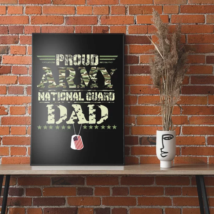 Proud Army National Guard Dad USA Military Veteran Poster