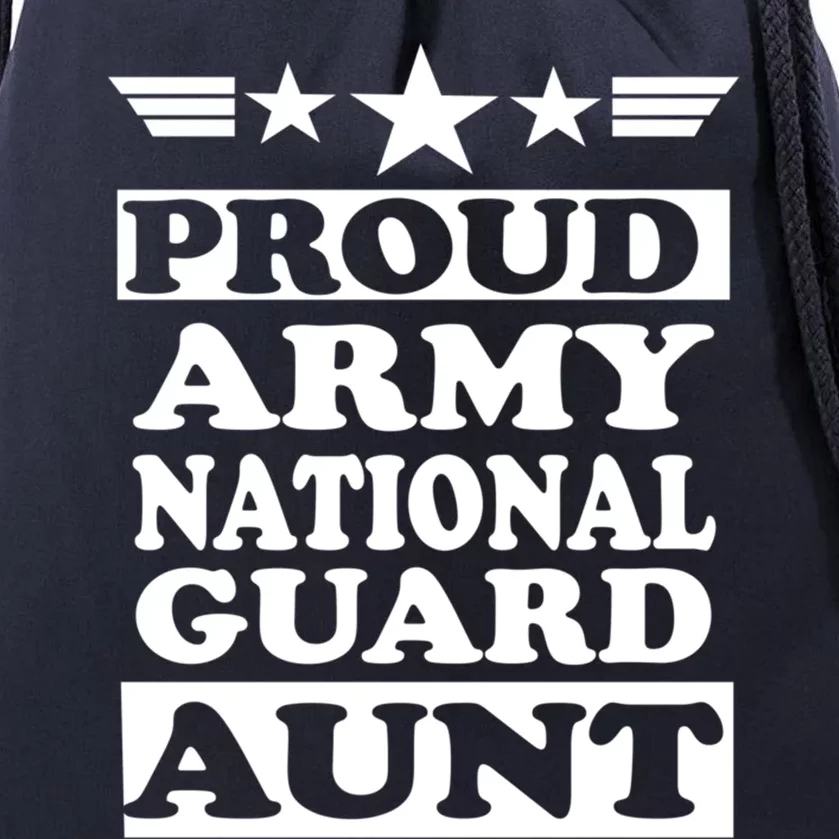 Proud Army National Guard Aunt National Memorial Day Great Gift Drawstring Bag