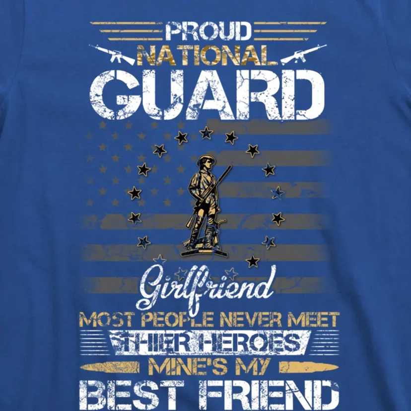 Proud Army National Guard Friend Flag Gift U S Military Gift T-Shirt