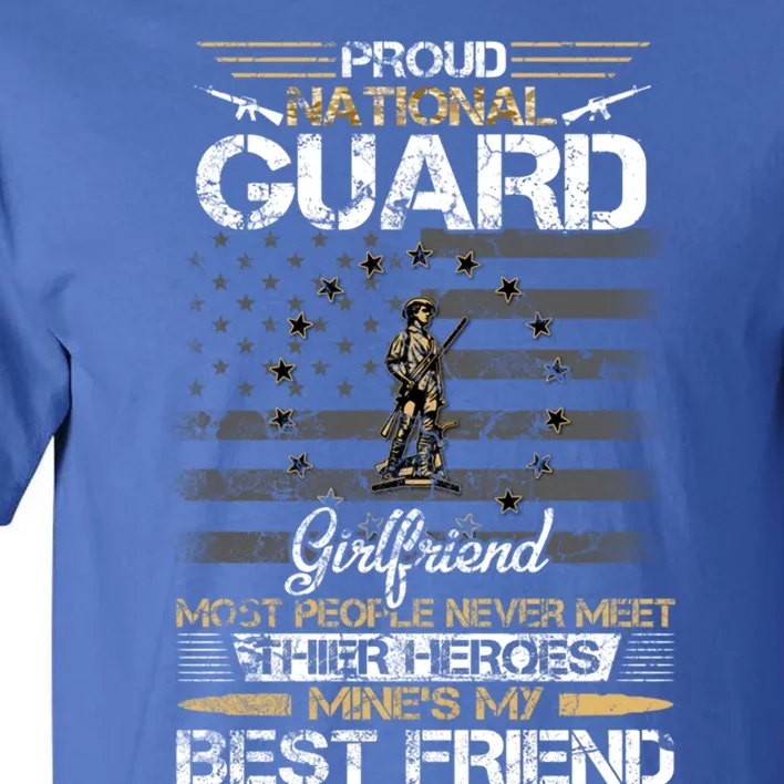 Proud Army National Guard Friend Flag Gift U S Military Gift Tall T-Shirt