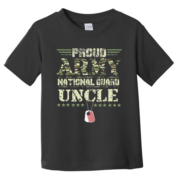 Proud Army National Guard Uncle USA Military Veteran Toddler T-Shirt