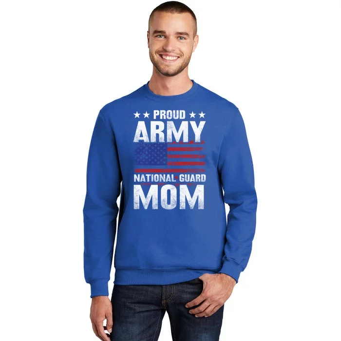 Proud Army National Guard Mom Us Flag Military Mothers Day Gift Sweatshirt