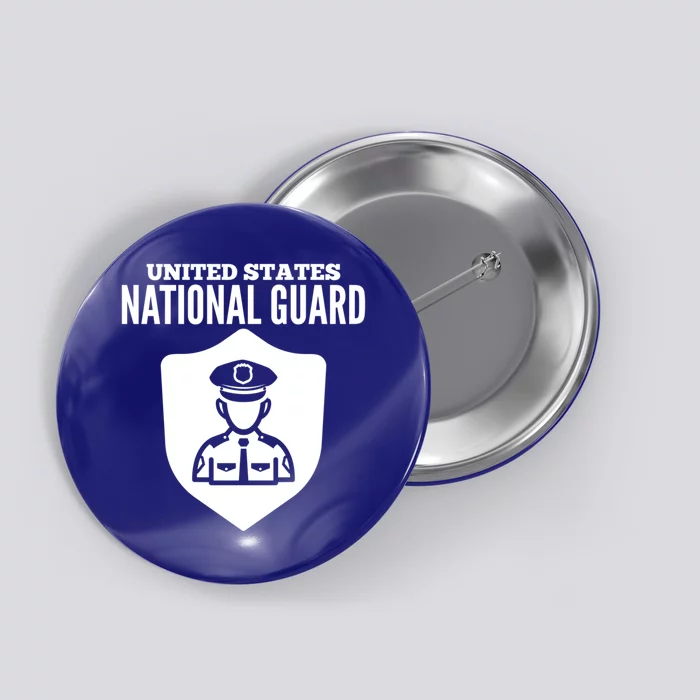 Patriotic American National Guard Soldier Usa Military Gift Cool Gift Button