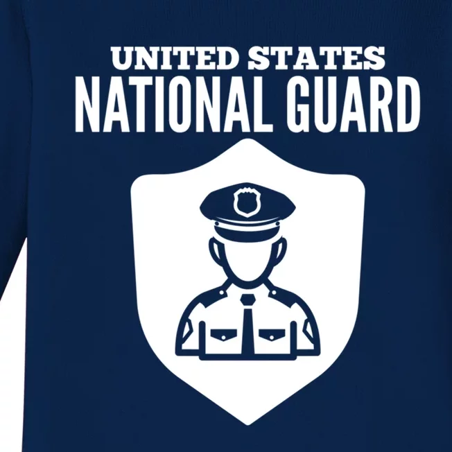 Patriotic American National Guard Soldier Usa Military Gift Cool Gift Baby Long Sleeve Bodysuit