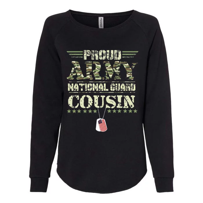 Proud Army National Guard Cousin USA Military Veteran Womens California Wash Sweatshirt