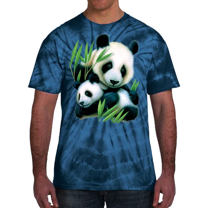 Panda and Cub Tie-Dye T-Shirt