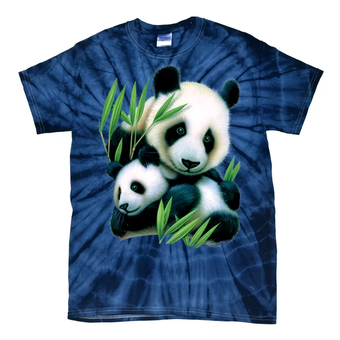 Panda and Cub Tie-Dye T-Shirt