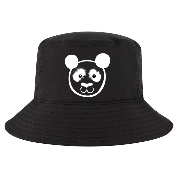 Panda Bear Face Silhouette Cool Comfort Performance Bucket Hat