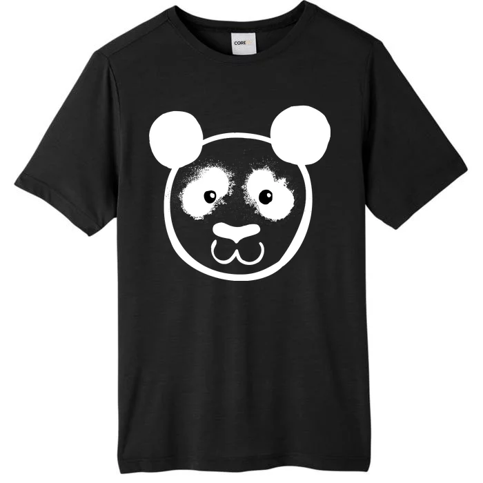 Panda Bear Face Silhouette ChromaSoft Performance T-Shirt