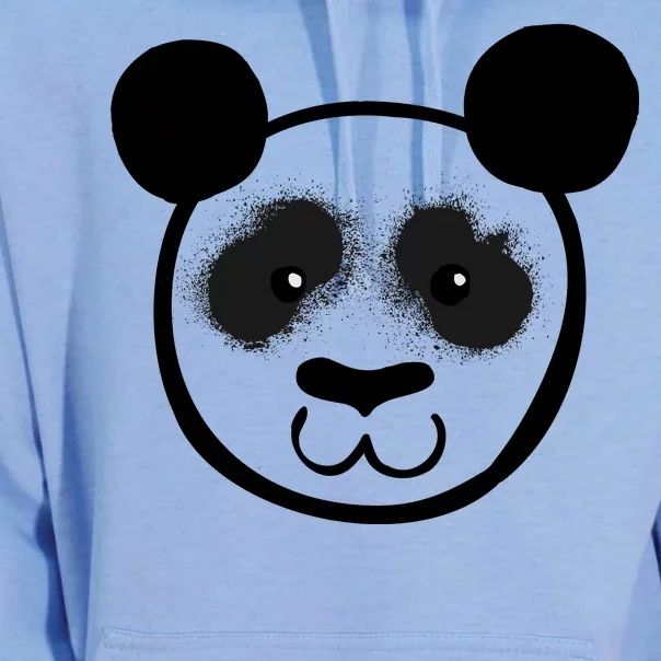 Panda Bear Face Silhouette Unisex Surf Hoodie