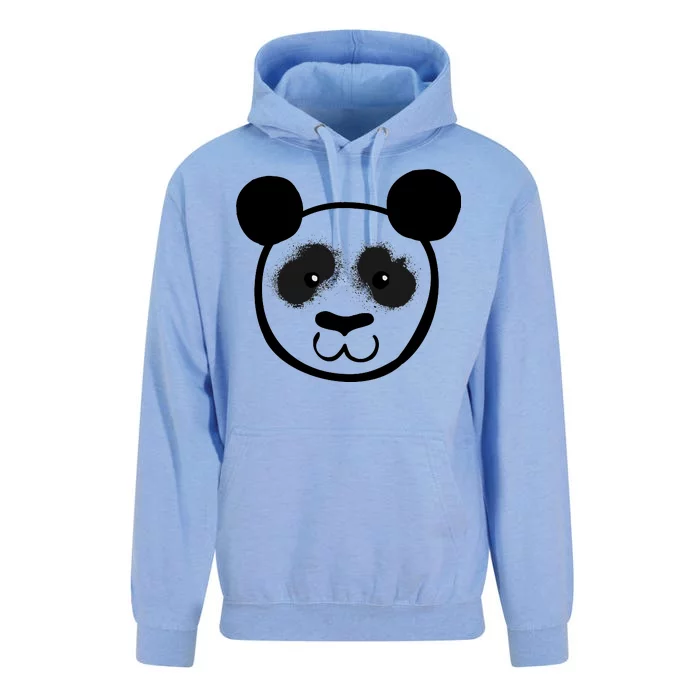 Panda Bear Face Silhouette Unisex Surf Hoodie