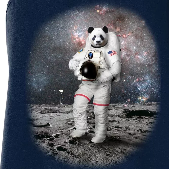 Panda In Space Astronaut Women's Racerback Tank