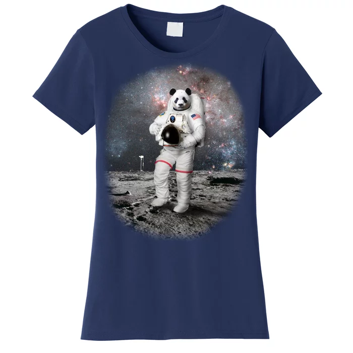 Panda In Space Astronaut Women's T-Shirt