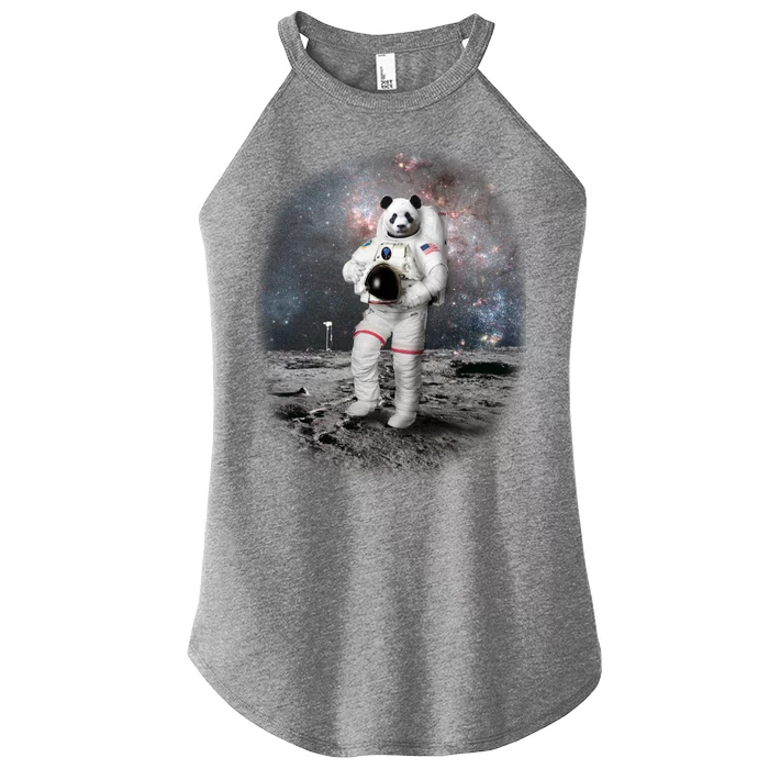 Panda In Space Astronaut Women’s Perfect Tri Rocker Tank