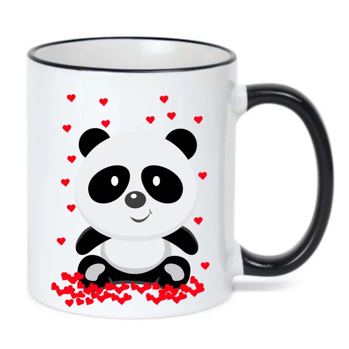 Panda Love Black Color Changing Mug