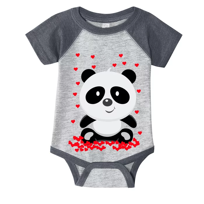 Panda Love Infant Baby Jersey Bodysuit