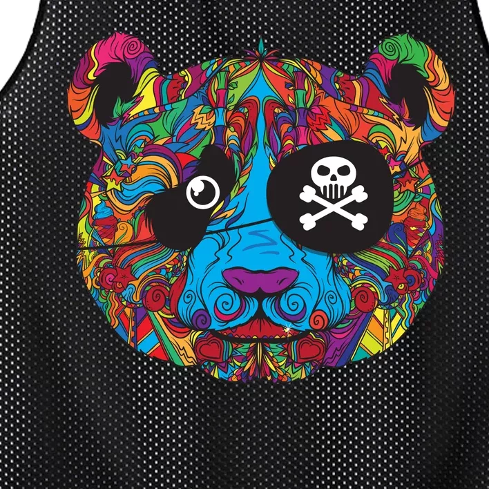 Panda Pirate Abstract Mesh Reversible Basketball Jersey Tank