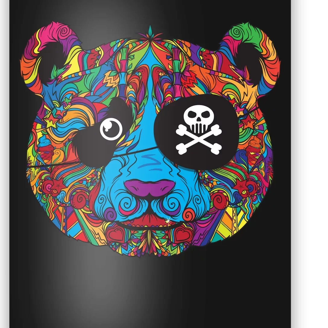 Panda Pirate Abstract Poster