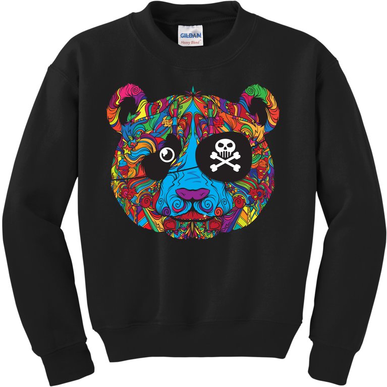 Panda Pirate Abstract Kids Sweatshirt
