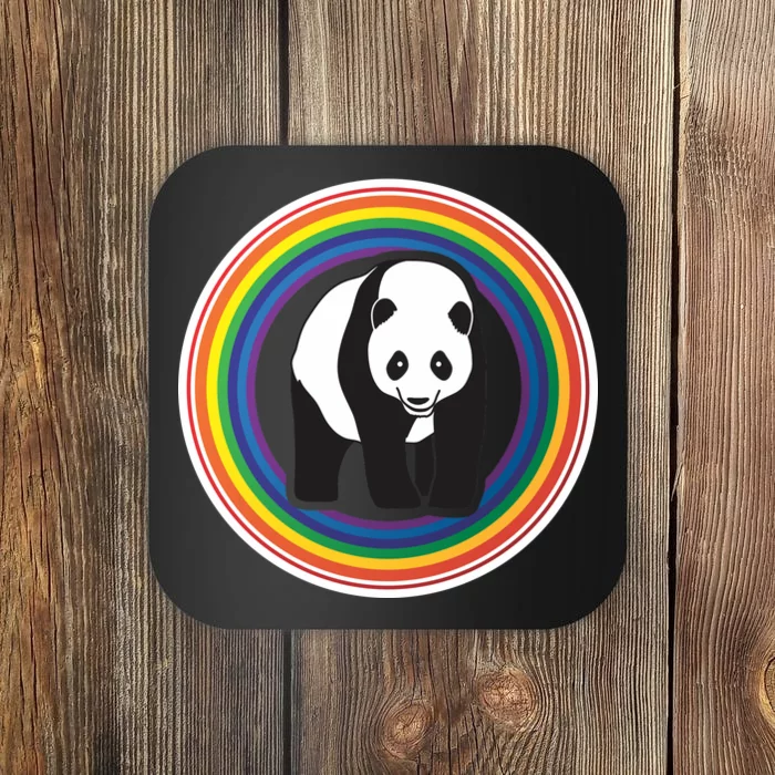 Panda Rainbow Coaster