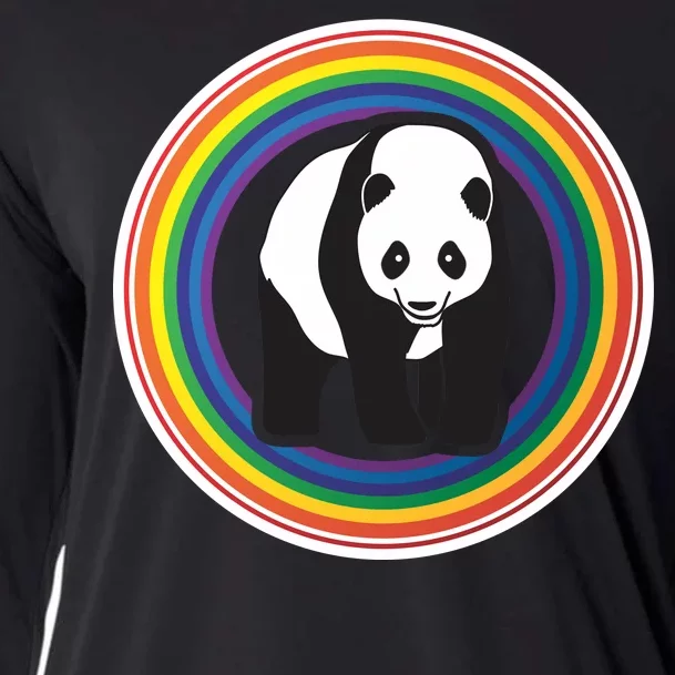 Panda Rainbow Cooling Performance Long Sleeve Crew