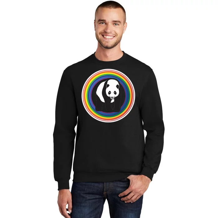 Panda Rainbow Tall Sweatshirt