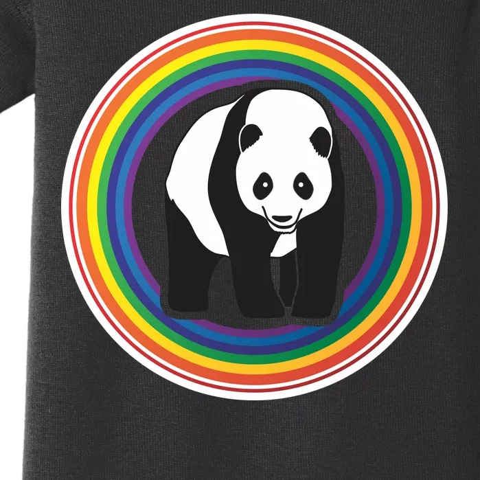 Panda Rainbow Baby Bodysuit