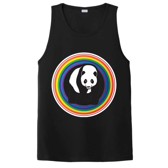 Panda Rainbow Performance Tank