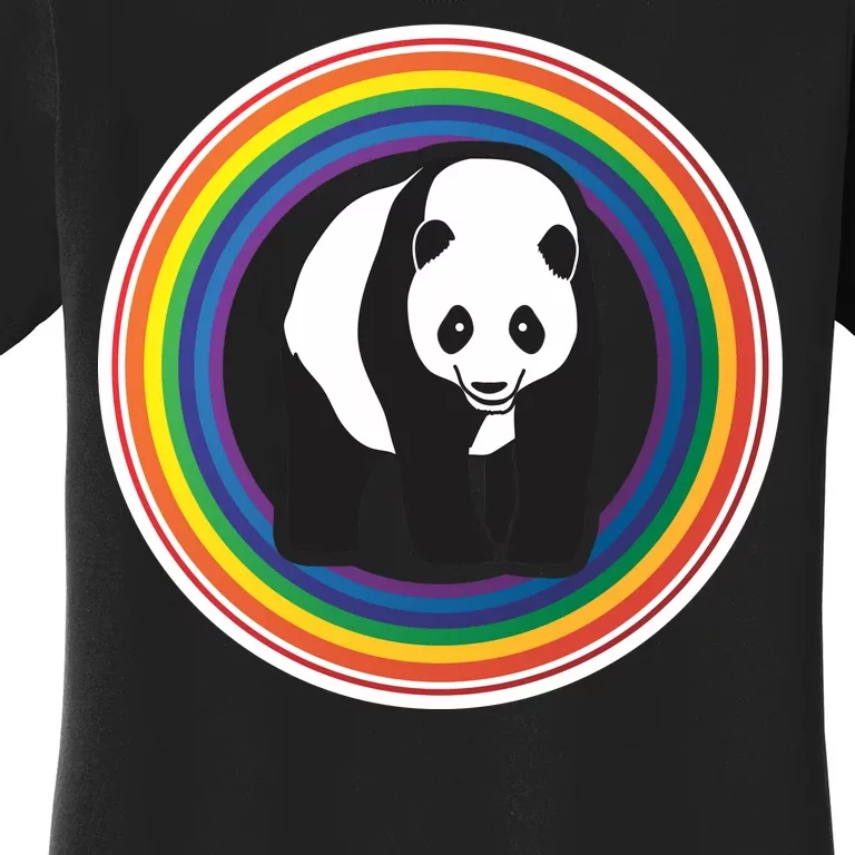 Panda Rainbow Women's T-Shirt