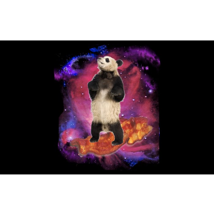 Panda Surfing Bacon In Space Bumper Sticker