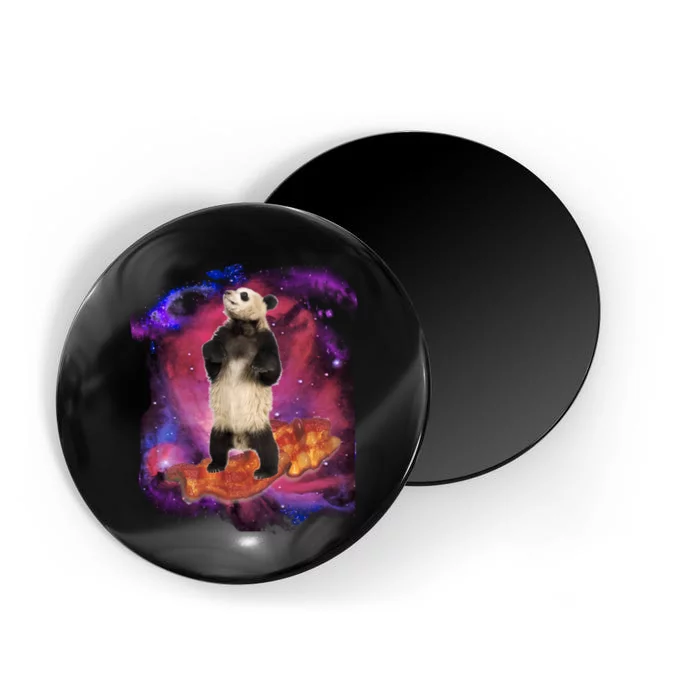 Panda Surfing Bacon In Space Magnet