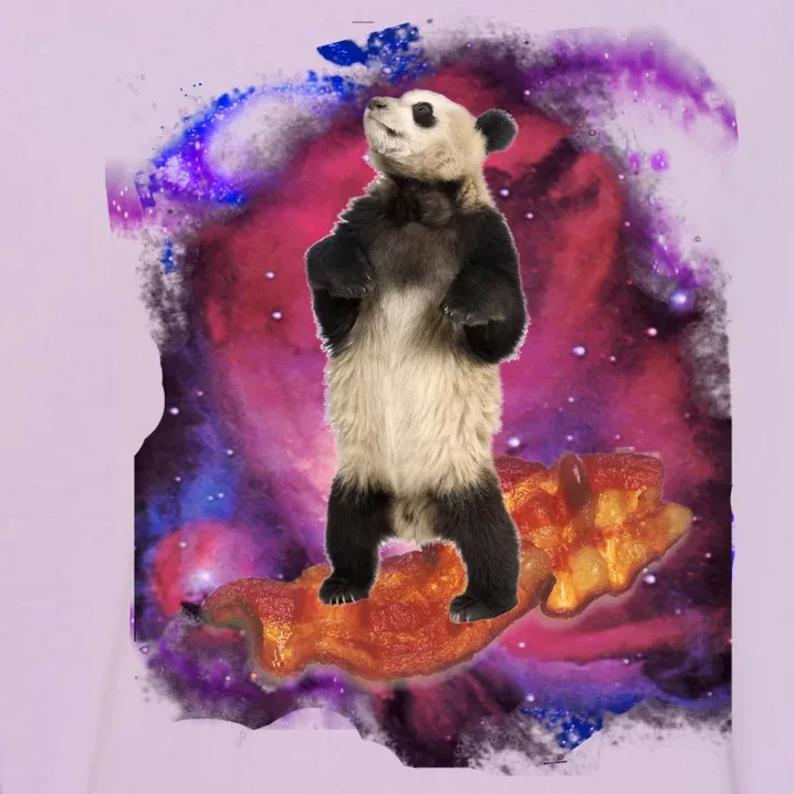 Panda Surfing Bacon In Space Garment-Dyed Sweatshirt