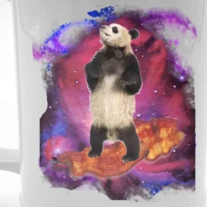 Panda Surfing Bacon In Space Front & Back Beer Stein