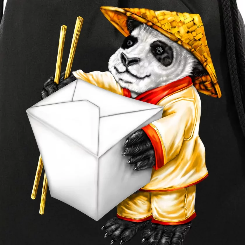 Panda Takeout Drawstring Bag