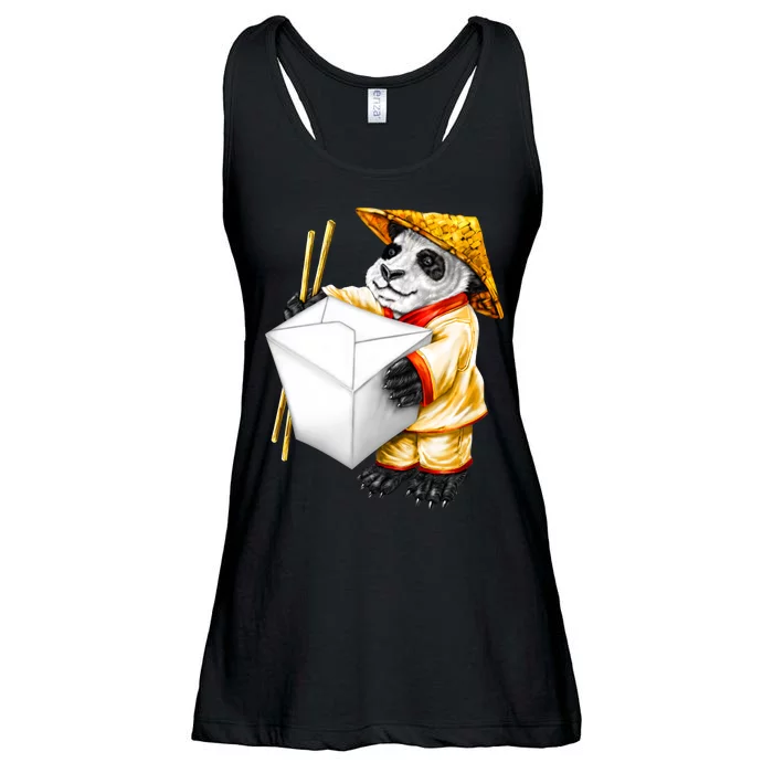 Panda Takeout Ladies Essential Flowy Tank