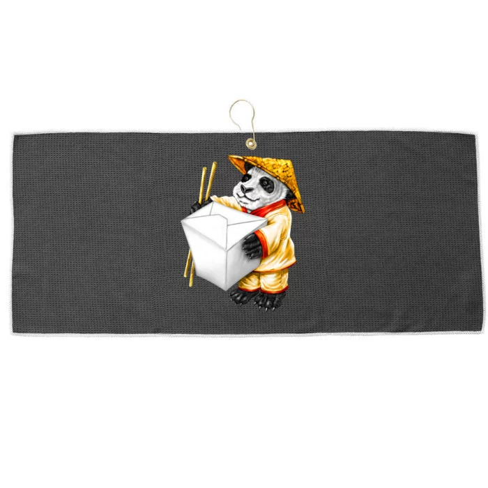 Panda Takeout Large Microfiber Waffle Golf Towel