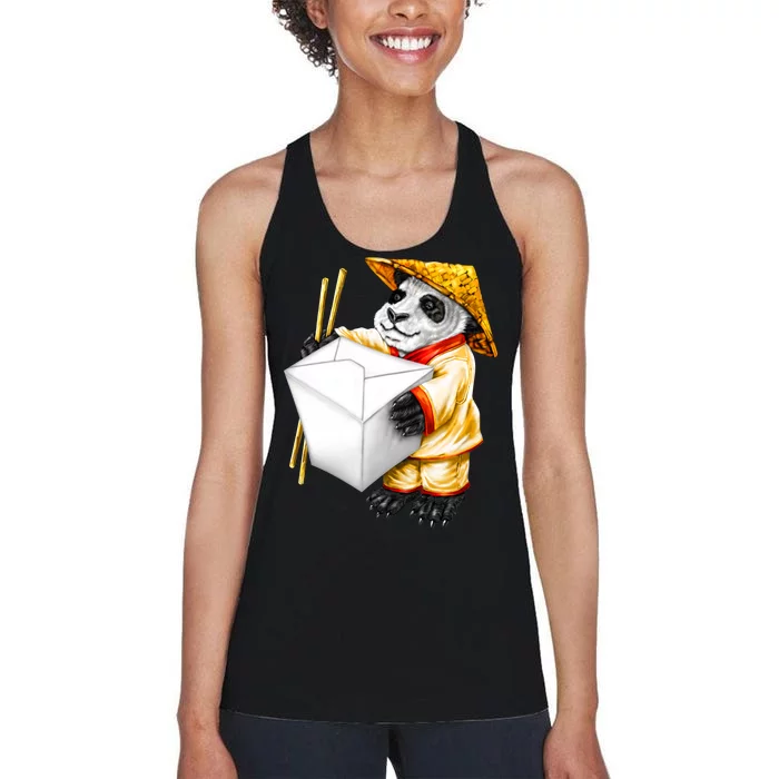 Panda Takeout Women's Racerback Tank