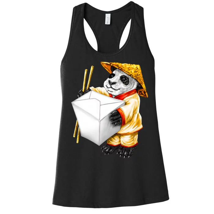 Panda Takeout Women's Racerback Tank